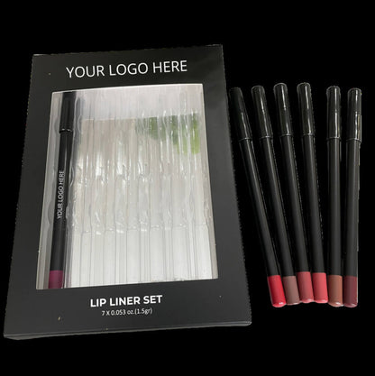 7-Piece Lip Kit Matte Lip Liner & Lipstick Set Waterproof Long Lasting Vegan