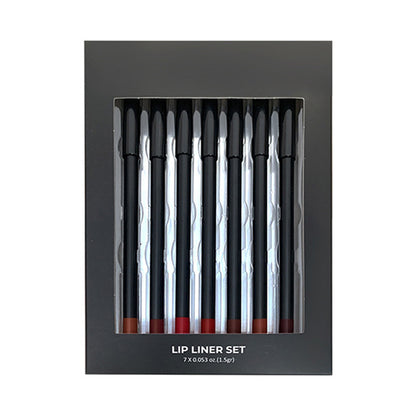 7-Piece Lip Kit Matte Lip Liner & Lipstick Set Waterproof Long Lasting Vegan