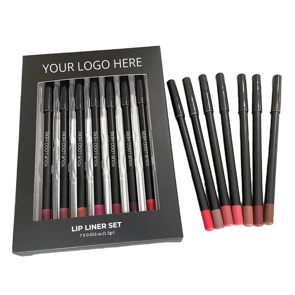 7-Piece Lip Kit Matte Lip Liner & Lipstick Set Waterproof Long Lasting Vegan