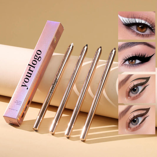 4 color eyeliner gel eye line pen automatic extendable waterproof long-lasting