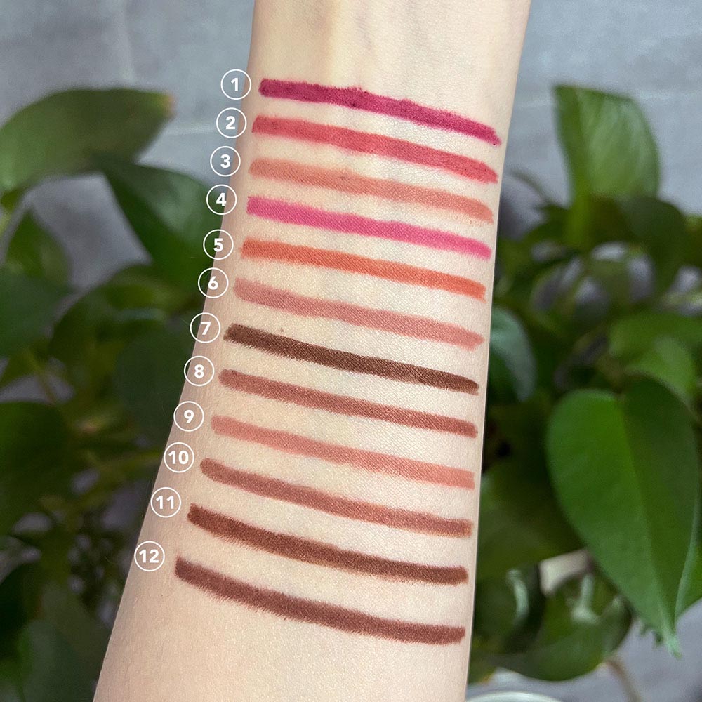 13 Color Matte Lip Liner Nude Wooden Lipstick Waterproof Long-Lasting Vegan