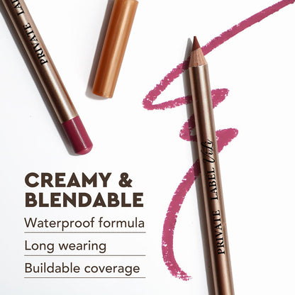 13 Color Matte Lip Liner Nude Wooden Lipstick Waterproof Long-Lasting Vegan