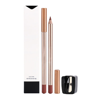 13 Color Matte Lip Liner Nude Wooden Lipstick Waterproof Long-Lasting Vegan