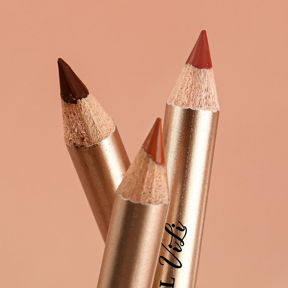 13 Color Matte Lip Liner Nude Wooden Lipstick Waterproof Long-Lasting Vegan