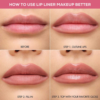 13 Color Matte Lip Liner Nude Wooden Lipstick Waterproof Long-Lasting Vegan