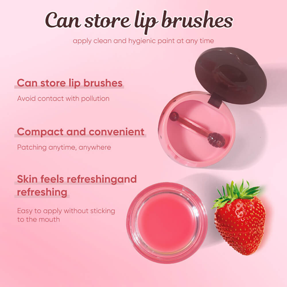 2 Flavors Lip Mask Honey Strawberry Lip Cream Fades Lip Lines Moisturizing