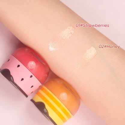 2 Flavors Lip Mask Honey Strawberry Lip Cream Fades Lip Lines Moisturizing