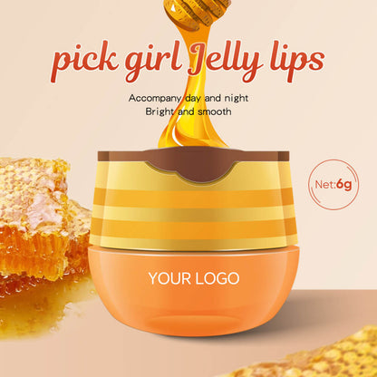 2 Flavors Lip Mask Honey Strawberry Lip Cream Fades Lip Lines Moisturizing