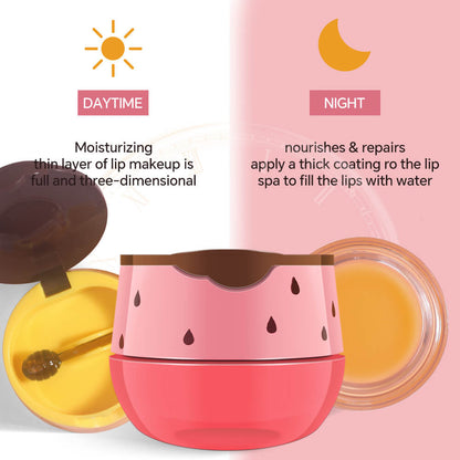 2 Flavors Lip Mask Honey Strawberry Lip Cream Fades Lip Lines Moisturizing