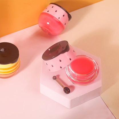 2 Flavors Lip Mask Honey Strawberry Lip Cream Fades Lip Lines Moisturizing