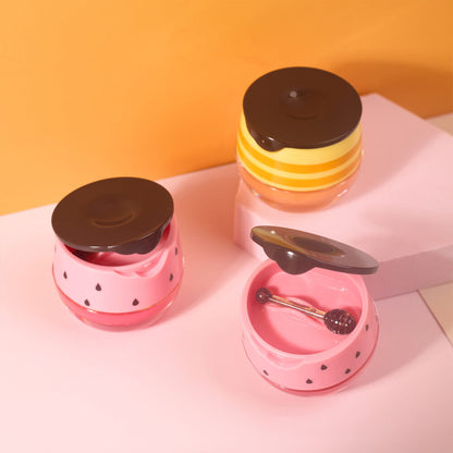 2 Flavors Lip Mask Honey Strawberry Lip Cream Fades Lip Lines Moisturizing