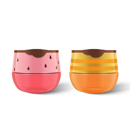 2 Flavors Lip Mask Honey Strawberry Lip Cream Fades Lip Lines Moisturizing