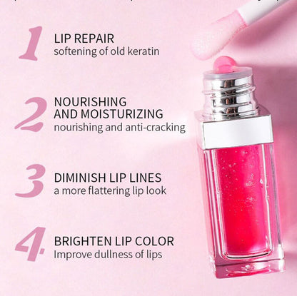 6 color lip oil lip plumping oil pouty moisturizing nourishing glossy