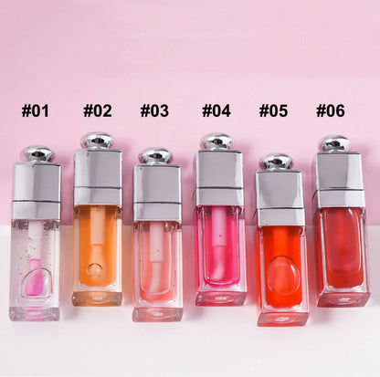 6 color lip oil lip plumping oil pouty moisturizing nourishing glossy