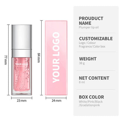 34 colors lip oil fruit lip gloss lip plumping oil silver-plated tube (color 01-30)