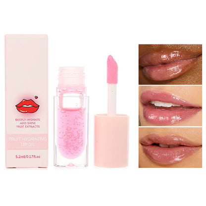 5 colors fruity lip oil moisturizing lip balm lip plumping oil vegan