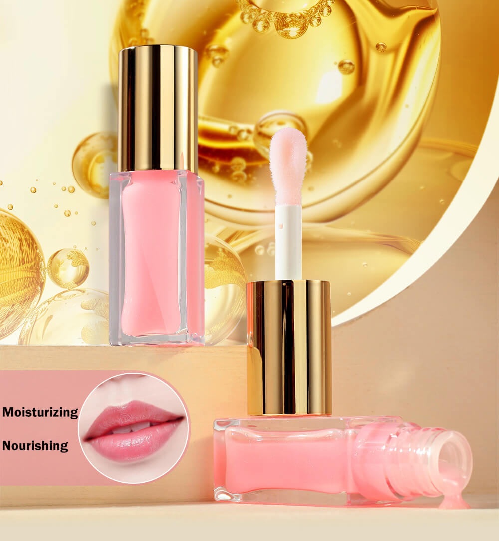 Collagen Infused Lip Serum Plumping Lip Gloss Hydrating Gel Line Smoothing