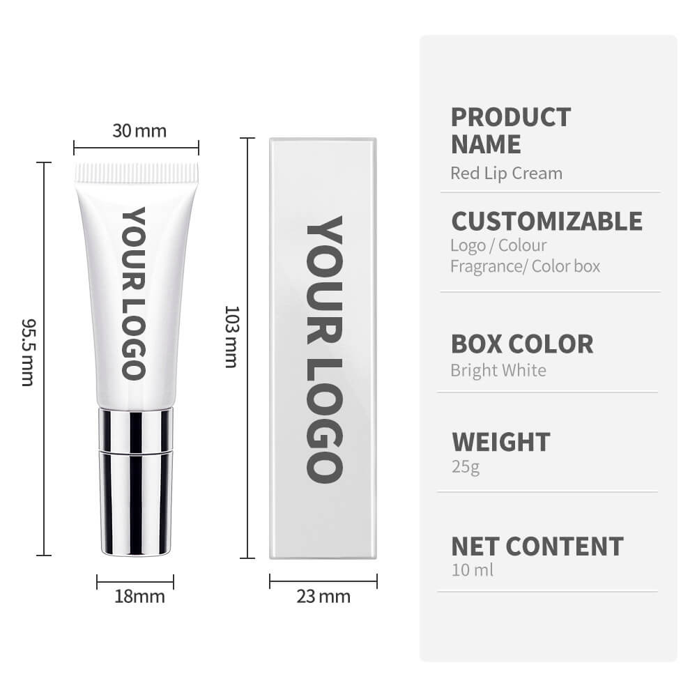 2-Color Melatonin Lip Cream Niacinamide Enhances Natural Redness Lip Gloss