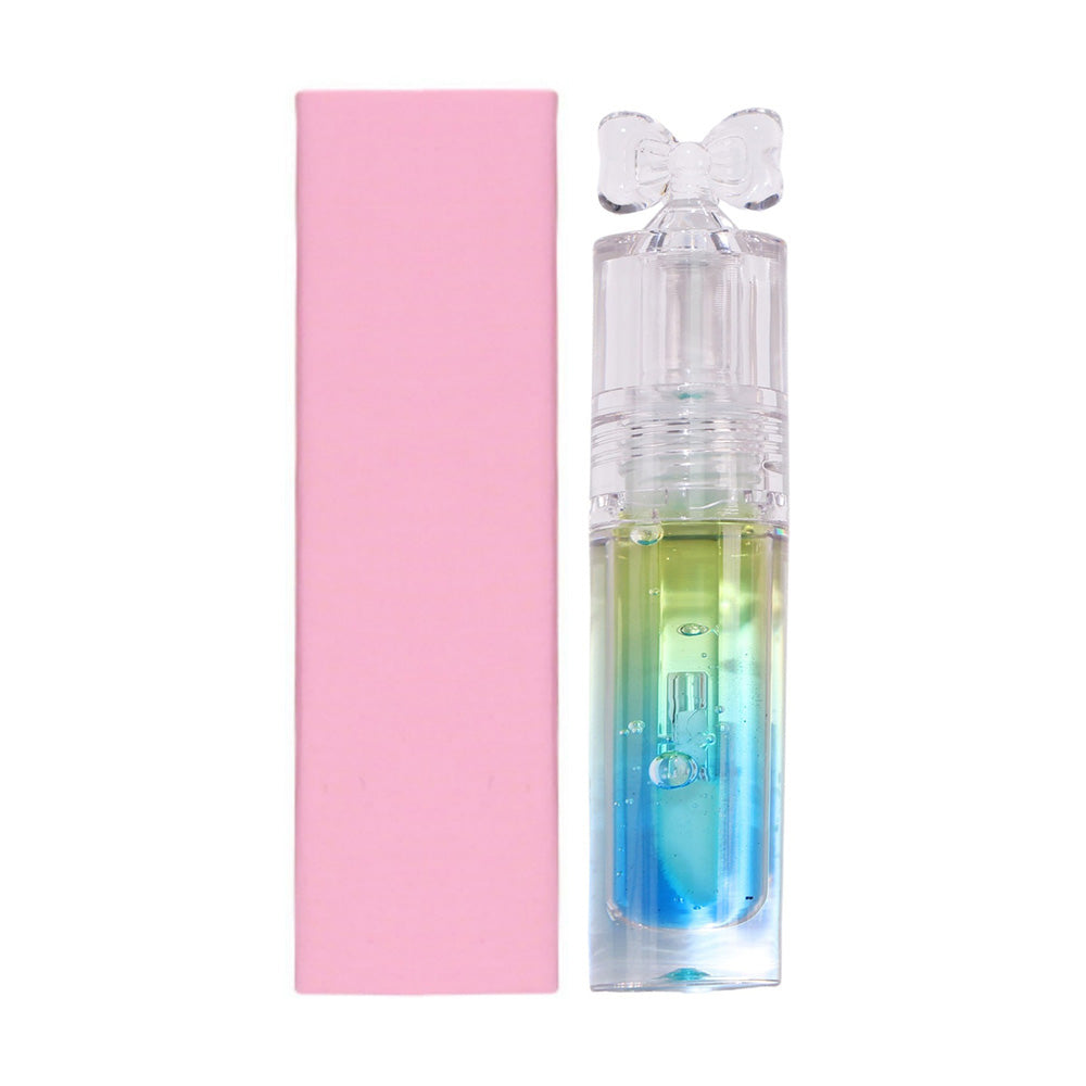 5-Color Plumping Lip Oil Dual-Tone Botanical Fruit Lip Gloss Color-Changing