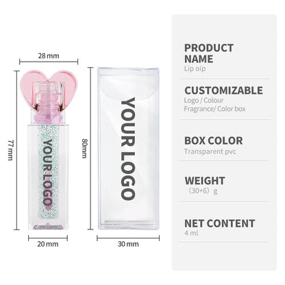 6-Shade Color-Changing Lip Oil Shimmer Vanilla-Infused Moisturizing Lip Balm