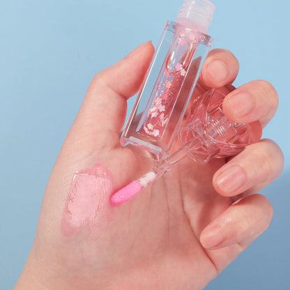 6-Shade Color-Changing Lip Oil Shimmer Vanilla-Infused Moisturizing Lip Balm