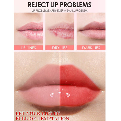 24 Gold Foil Hyaluronic Acid Lip Gloss Moisturizing Transparent Lip Oil 20g