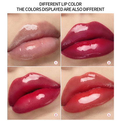 24 Gold Foil Hyaluronic Acid Lip Gloss Moisturizing Transparent Lip Oil 20g