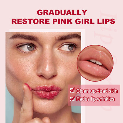 Strawberry lip scrub exfoliating nourishing protective lip care