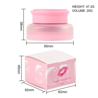 Strawberry lip scrub exfoliating nourishing protective lip care