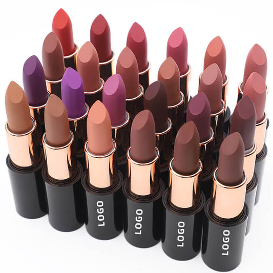 24 Color Matte Lipstick Moisturizing High Pigmented Vegan Private Label