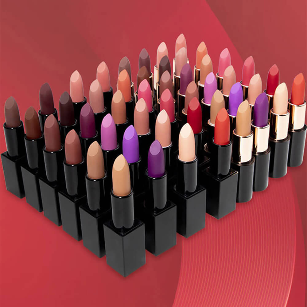 24 Color Matte Lipstick High Pigmented Long Lasting Vegan Private Label