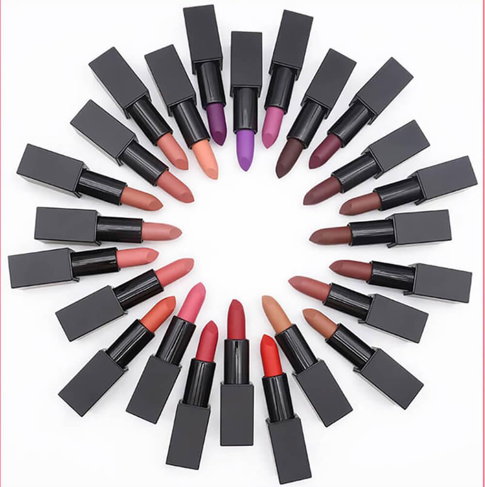 24 Color Matte Lipstick High Pigmented Long Lasting Vegan Private Label