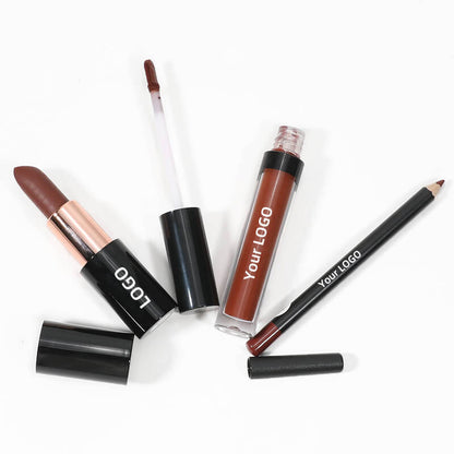 10 color 3 in 1 lip set matte lipstick lip stain lip liner gift kits