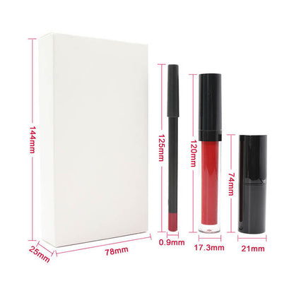 10 color 3 in 1 lip set matte lipstick lip stain lip liner gift kits