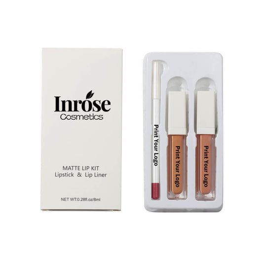 8 color 3-in-1 liquid lipstick set matte non-sticky high pigment