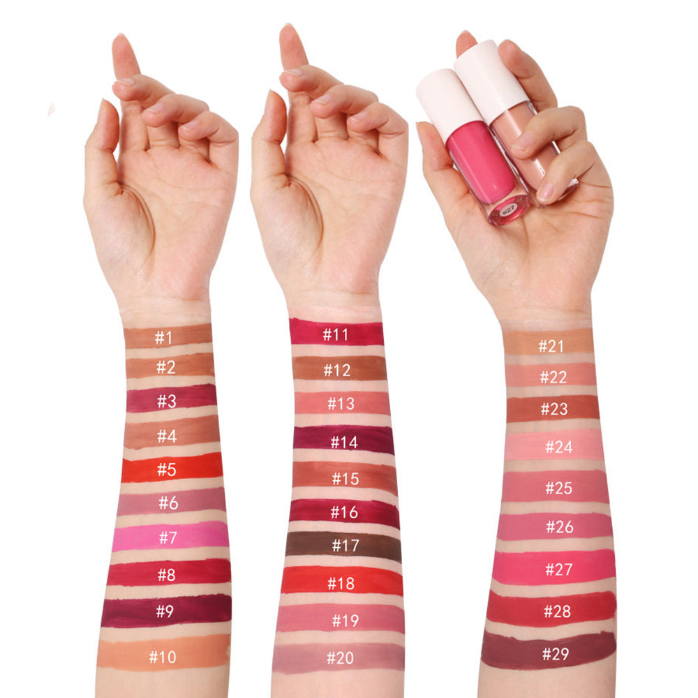3 In 1 Liquid Lipstick Set Matte Non-Stick Long Lasting Vegan Private Label