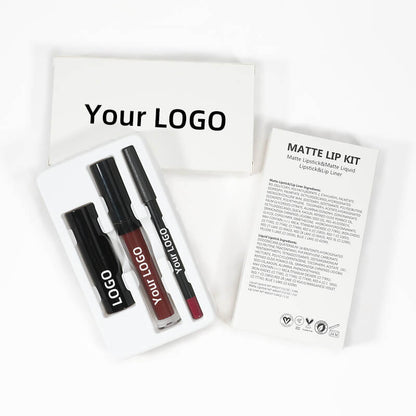 10 color 3 in 1 lip set matte lipstick lip stain lip liner gift kits