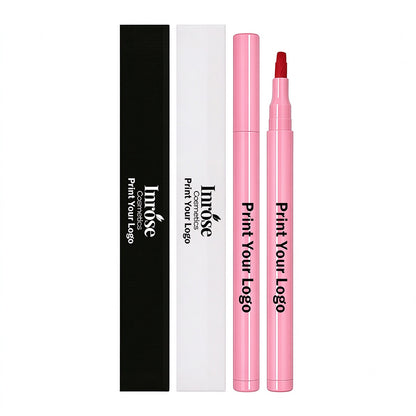 8-color Flocking Matte Liquid Lipstick Pen Cotton Tip Lip Liner Long-lasting