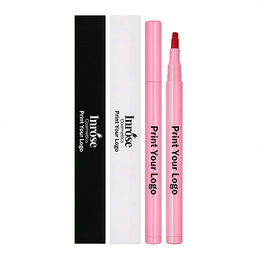 8-color Flocking Matte Liquid Lipstick Pen Cotton Tip Lip Liner Long-lasting