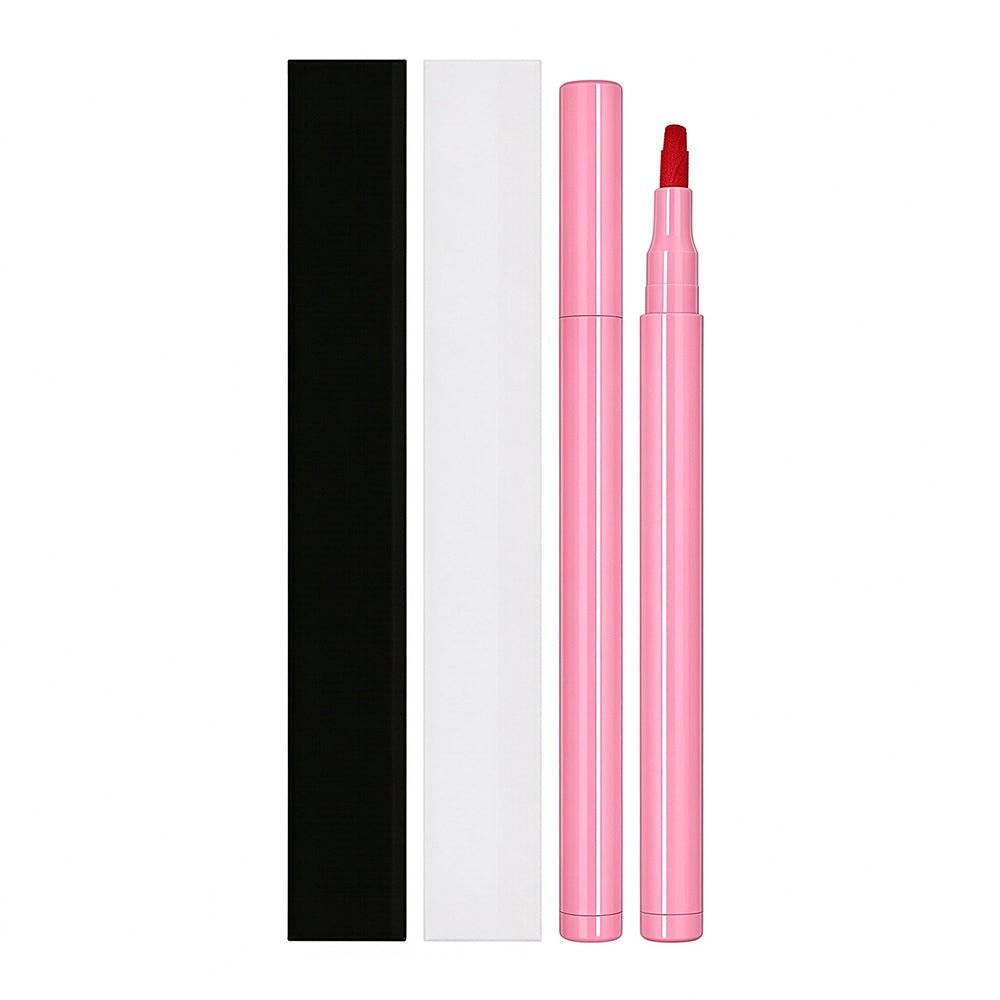 8-color Flocking Matte Liquid Lipstick Pen Cotton Tip Lip Liner Long-lasting