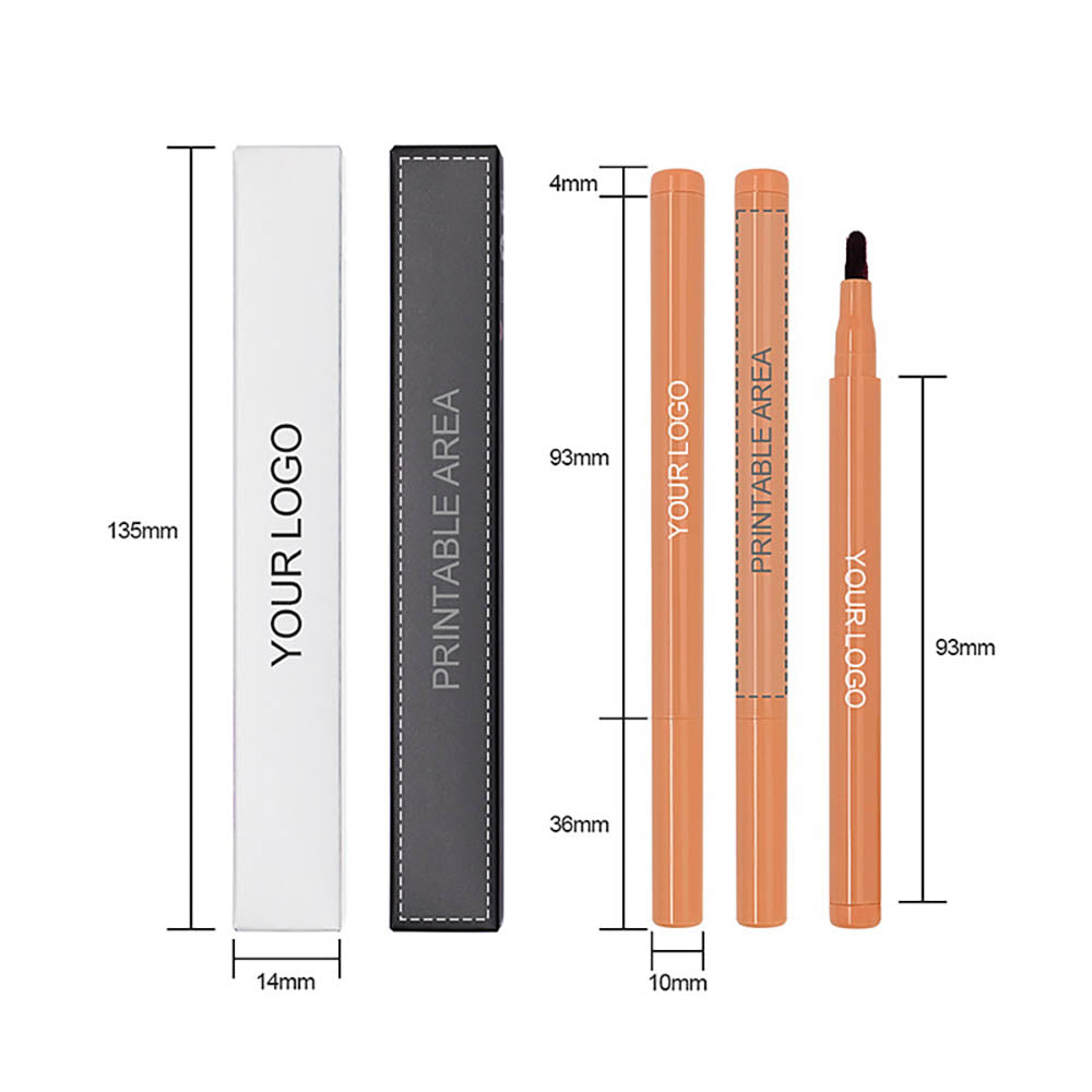 8-color Flocking Matte Liquid Lipstick Pen Cotton Tip Lip Liner Long-lasting
