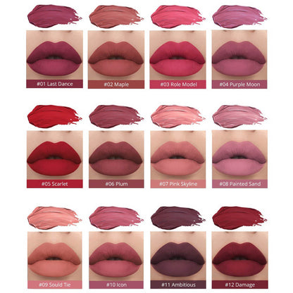 6 Pieces Matte Liquid Lipstick Set Waterproof Non-Transfer Long Lasting