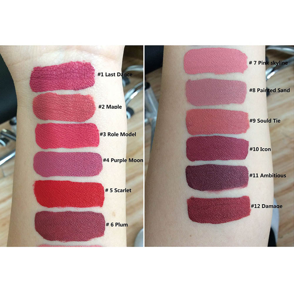 6 Pieces Matte Liquid Lipstick Set Waterproof Non-Transfer Long Lasting