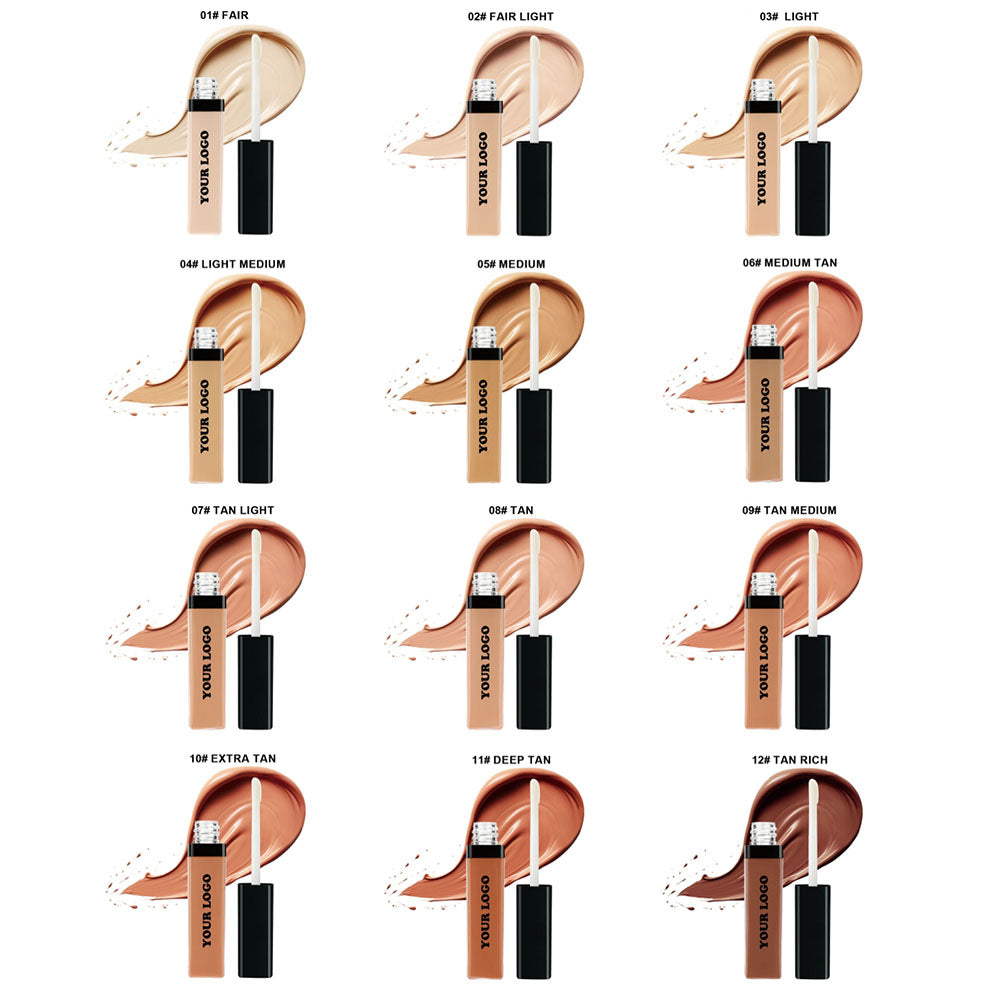 22-Shade Liquid Concealer Full Coverage Acne Marks Spots Dark Circles Tattoo