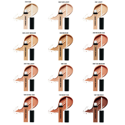 22-Shade Liquid Concealer Full Coverage Acne Marks Spots Dark Circles Tattoo