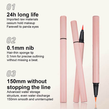 24 Color Pink Liquid Eyeliner Pencil Colorful Waterproof Long Lasting