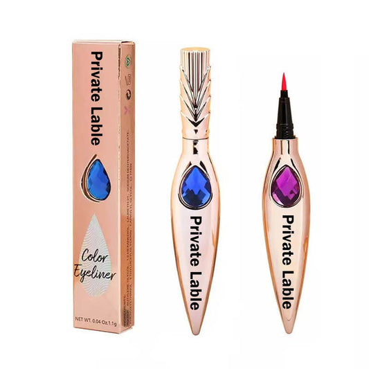 7 color liquid eyeliner waterproof dry-quick diamond eye line