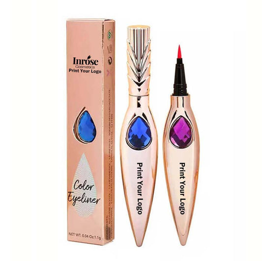 Eyeliner liquide waterproof 7 couleurs, séchage rapide, effet diamant 