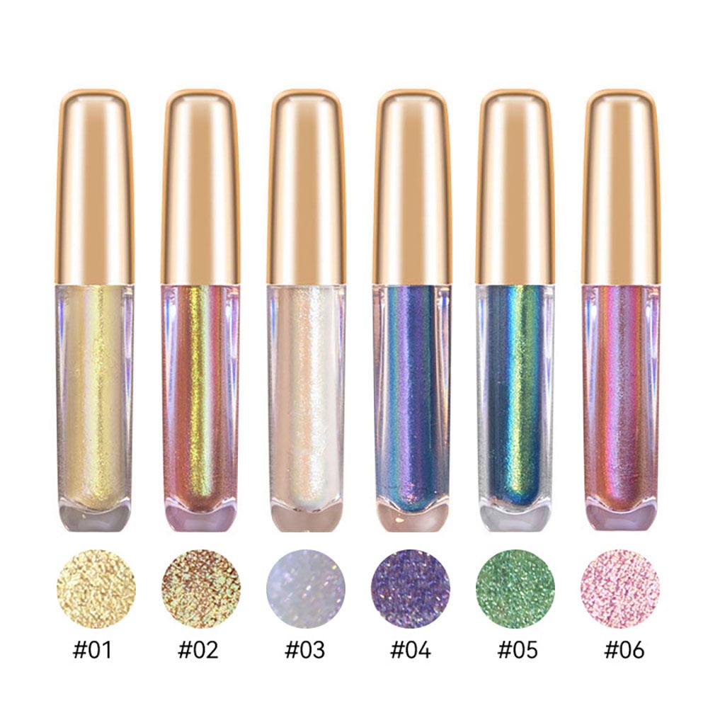 6-Color Chameleon Liquid Eyeshadow Highlighter Waterproof Long-Lasting