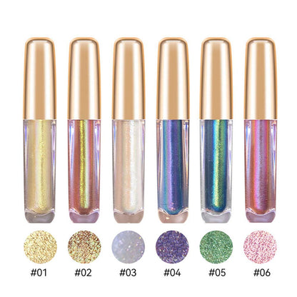 6-Color Chameleon Liquid Eyeshadow Highlighter Waterproof Long-Lasting